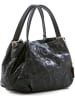 Anna Morellini Leder-Henkeltasche "Clarissa" in Schwarz - (B)28 x (H)20 x (T)12 cm
