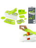 COOK CONCEPT Tarka wielofunkcyjna w kolorze zielono-białym - 27,5 x 12,5 x 11,5 cm