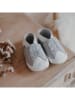Lait et Miel Leder-Krabbelschuhe "Sneakers" in Grau