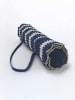 Le Comptoir de la Plage Strandmat "Bahia" donkerblauw/wit - (L)180 x (B)60 cm