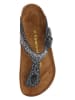 Comfortfusse  Leren teenslippers donkerblauw