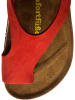 Comfortfusse Leren teenslippers rood