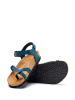 Comfortfusse Leren teensandalen donkerblauw
