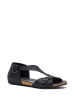 Comfortfusse Leren sandalen zwart