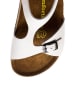 Comfortfusse Leren sandalen wit