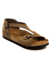 Comfortfusse Leder-Sandalen in Sand