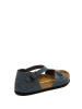 Comfortfusse Leder-Sandalen in Dunkelblau