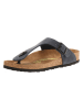 Comfortfusse Leren teenslippers donkerblauw