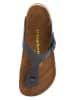 Comfortfusse Leren teenslippers donkerblauw