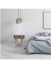 THE HOME DECO FACTORY Nachttisch in Grau - (B)38 x (H)48 x (T)38 cm