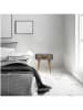 THE HOME DECO FACTORY Stolik nocny w kolorze szarym - 38 x 48 x 38 cm