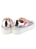 Goby Leder-Sneakers in Silber/ Rosa