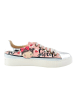Goby Leder-Sneakers in Silber/ Rosa