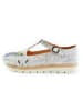 Goby Leren ballerina's wit/grijs