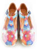 Goby Leder-Ballerinas in Bunt