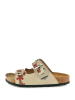 Calceo Slippers beige/rood