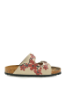 Calceo Slippers beige/rood