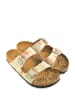 Calceo Pantoletten in Beige/ Rosa