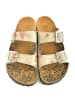 Calceo Pantoletten in Beige/ Rosa