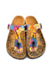 Calceo Teenslippers blauw/meerkleurig