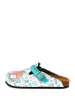 Calceo Clogs wit/turquoise