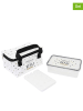 COOK CONCEPT 3-delige lunchset wit/zwart