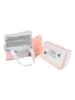 COOK CONCEPT 3-delige lunchset wit/lichtroze