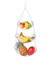 Wenko Hangende keukenmanden "Triago" zilverkleurig - (B)33 x (H)73 x (D)20,5 cm