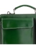 ORE10 Leder-Businesstasche "Perugia" in Grün - (B)27 x (H)20 x (T)11 cm