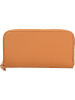 ORE10 Skórzany portfel w kolorze jasnobrązowym - 20 x 11 x 3 cm