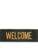 Present Time Kokosdeurmat "Welcome" zwart
