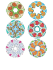 SUNNYSUE 6tlg. Riesenstempelset "Mandala-Tiere" - ab 3 Jahren