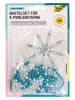 folia PAPER Kralensterren blauw/zilverkleurig/wit - 5 stuks