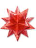 Folia Bascetta-ster-knutselset "Winterornament" rood/goudkleurig - Ø 30 cm