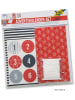 Folia Adventskalender met papieren zakken "Style" rood