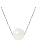 Pearline Weißgold-Halskette mit Perle - (L)42 cm