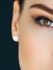 Pearline Zilveren oorstekers parels