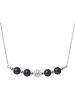 Pearline Silber-Halskette mit Schmuckelement - (L)38 cm