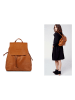 Christian Laurier Skórzany plecak "Roxy" w kolorze karmelowym - 30 x 32 x 10 cm