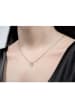 Diamant Vendôme Zilveren ketting met diamanten hanger - (L)40 cm