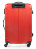 BlueStar Hardcase-Trolley "Napoli" in Rot - (B)38 x (H)59 x (T)26 cm