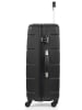 BlueStar Hardcase-Trolley "Ottawa" in Schwarz - (B)38 x (H)59 x (T)26 cm