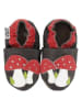 Hobea Skórzane buty niemowlęce w kolorze ciemnobrązowo-czerwonym