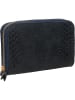 ORE10 Skórzany portfel w kolorze granatowym - 20 x 11 x 3 cm