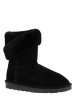 Gooce Leder-Winterstiefel "Beverly" in Schwarz