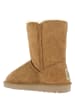 Gooce Skórzane kozaki zimowe "Hubbard" w kolorze jasnobrązowym