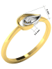 Diamant Vendôme Gouden/witgouden ring met diamant
