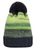 Döll Muts met pompon groen/zwart