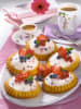 Dr. Oetker 12er-Set: Torteletts "Classic" in Grau/ Rot - Ø 10 cm