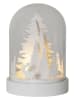 STAR Trading Decoratief ledobject "Koepel" wit - (H)17,5 x Ø 12,5 cm
